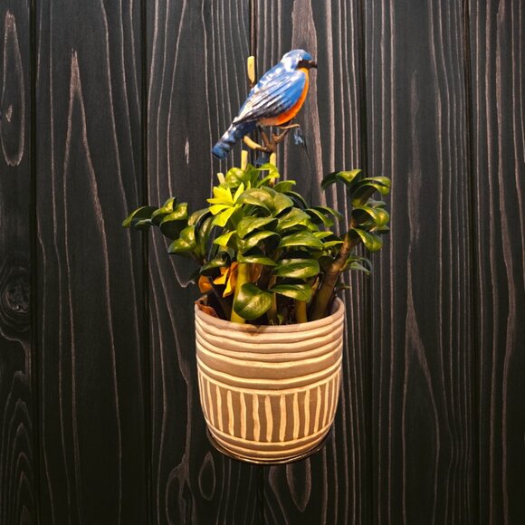 Eastern Bluebird  Metal Wall Hanger - Plant - Accessories - Crafts - Picture 3 of 7